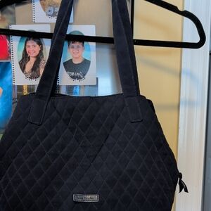 Vera Bradley Black Quilted Shoulder Bag